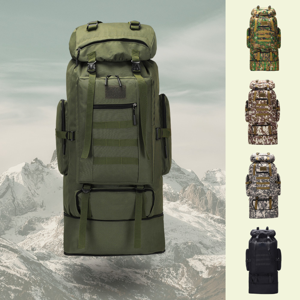 Balo du lịch, phượt, kiểu rằn ri, có công suất lớn 100 lít - Ảnh 2